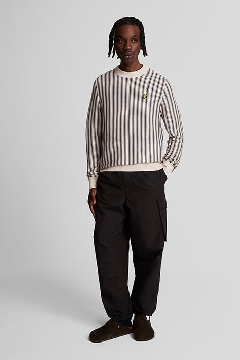 VERTICAL STRIPE CREW NECK JUMPER COVE 3