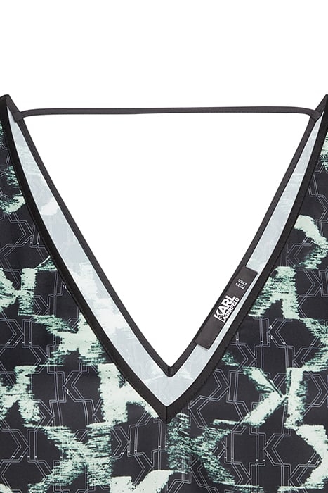 MONOGRAM AOP SLVLESS TOP BLACK 3