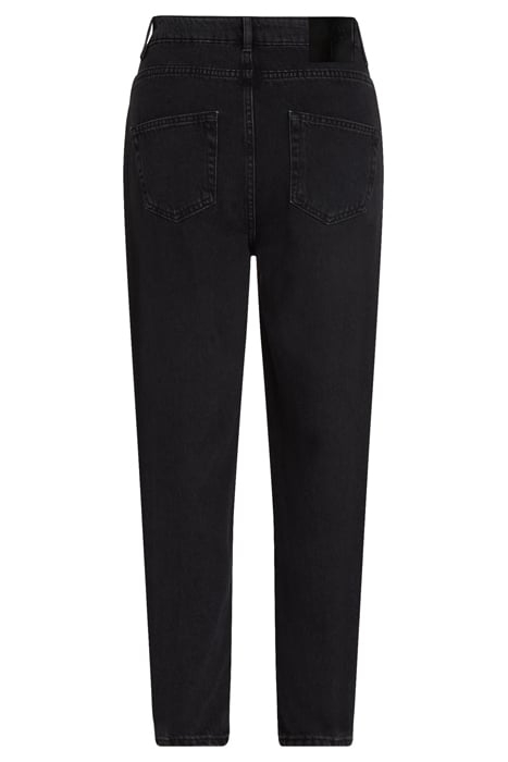 MOM CUT BLACK DENIM PANTS BLACK 2