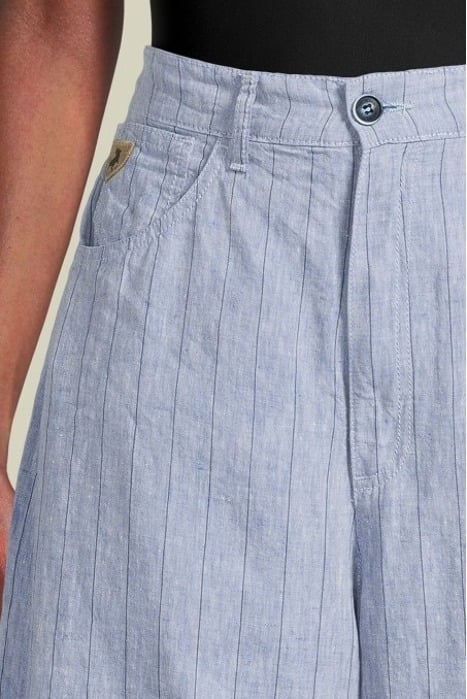 7226 LINEN PINESTRIPE BLUE RINSE PRINTED 4