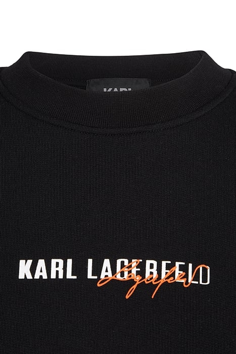 KARL ESSENTIAL LOGO SWEAT BLACK 3