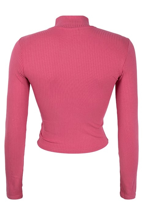 CEYLA RIBBED TURTLE NECK SHIRT BAROQUE ROSE 2