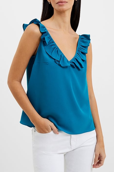 RECYCLED CREPE SLVLESS CAMI BLUE 1