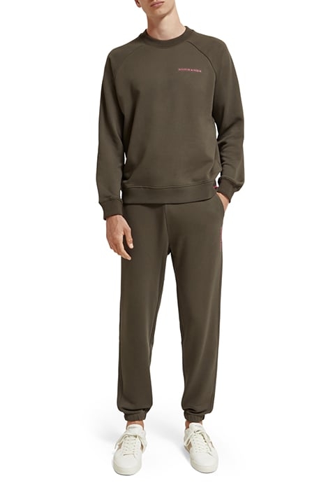 UNISEX ORGANIC COTTON SWEATPANTS DARK TAUPE 3