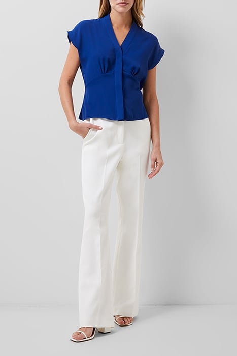 CARMEN CREPE BLOUSE COBALT BLUE 1