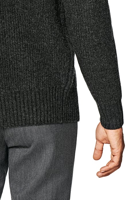 DARK GREY MERINO CARDIGAN DARK GREY 6