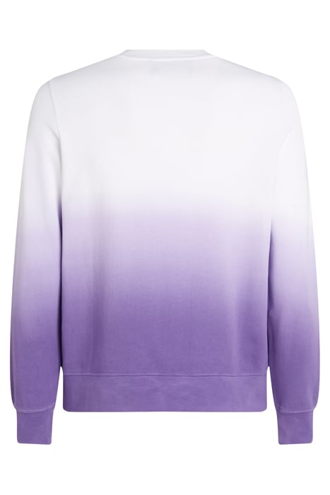 DIP DYE LOGO SWEATSHIRT WHITE 2