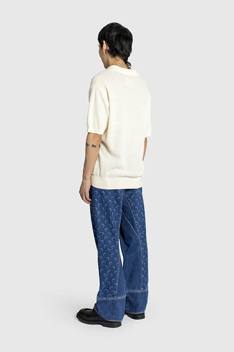 MARINE SERRE – DEADSTOCK DENIM BAGGY PANTS BLUE 3