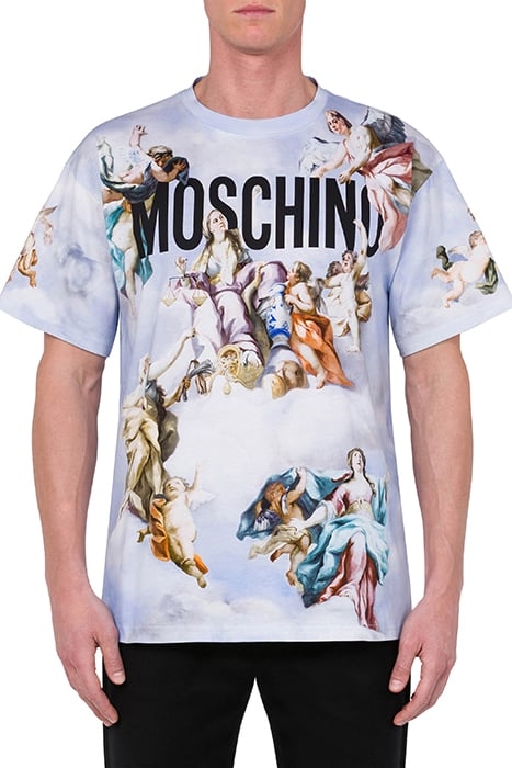 FRESCO PRINT JERSEY T-SHIRT BLUE 1