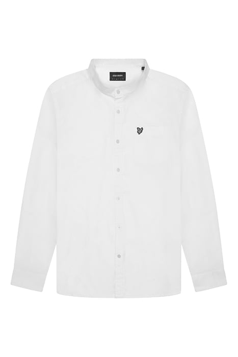 OXFORD GRANDAD SHIRT WHITE 4