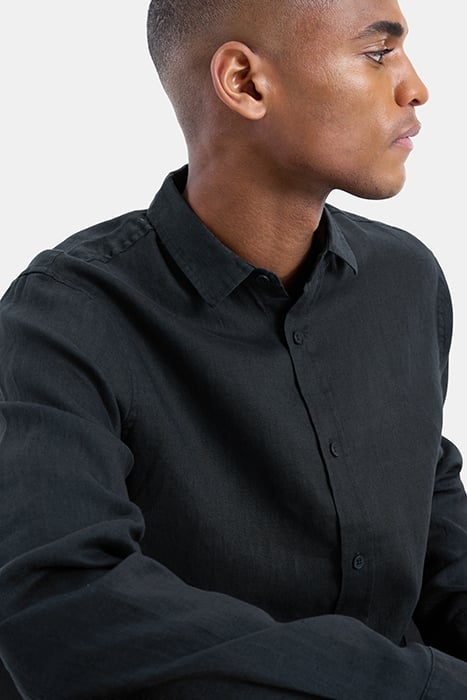 MA-LINEN SHIRT LS DARKGREY 7