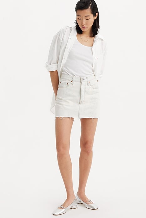 ICON DENIM SKIRT WHITE 6