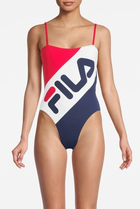 MEI SWIM SUIT TRUE RED-BLACK IRIS-BRIGHT WHITE 1