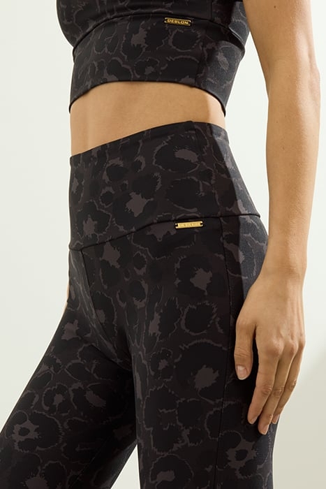 CELINE FLARED LEGGINGS LEOPARD STONE GREY 2