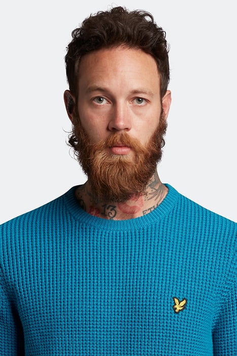 TUCK STITCH KNIT PEAK BLUE 4