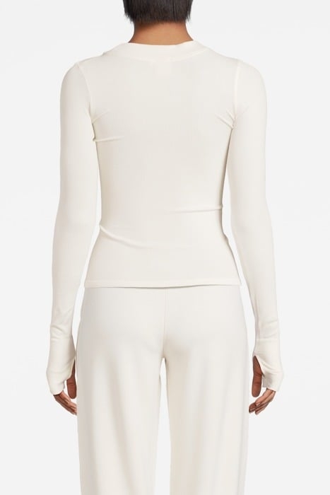 MAIA MICROMODAL SOFT RIB LONGSLEEVE OFF WHITE 2