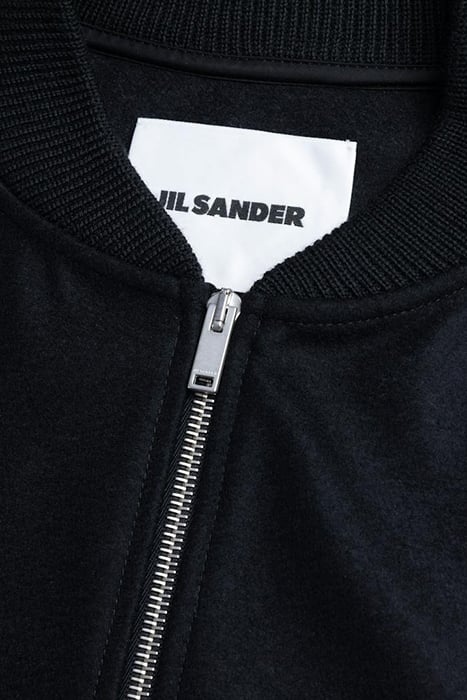 JIL SANDER – FULL-ZIP WOOL MELTON JACKET BLACK 5