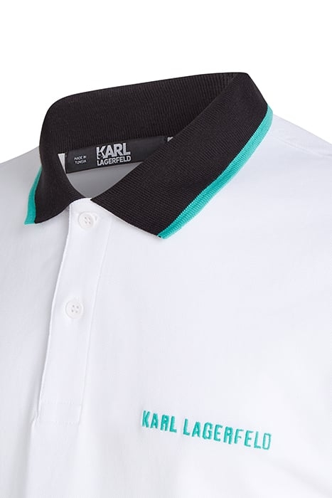 POP COLOR DETAIL POLO WHITE 3