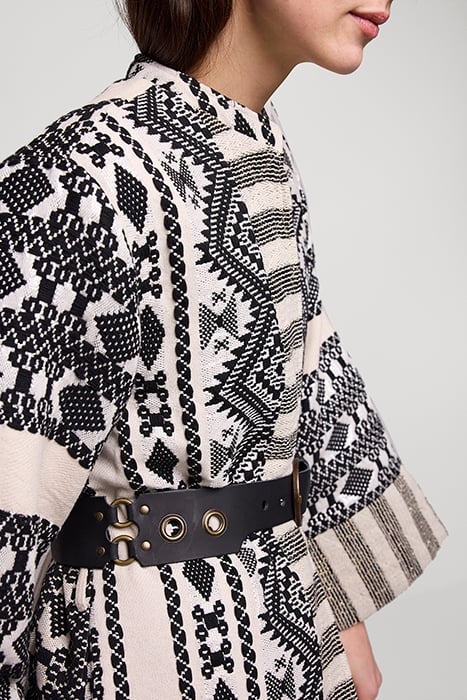 FANCY LEATHER BELT BLACK 2