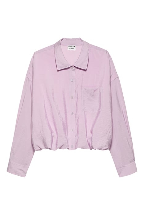 CROPPED BUTTON UP BLOUSE FAIR ORCHID 4
