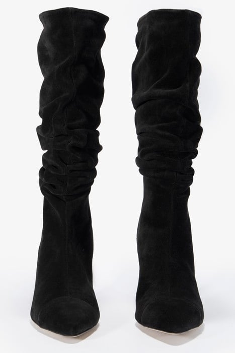 SUEDE KNEE HIGH BOOT BLACK 3