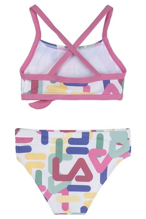 SAIDA BIKINI AOP ANTIQUE WHITE LETTER AOP 2