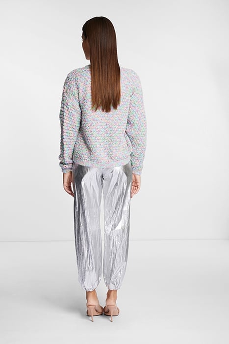 METALLIC PARACHUTE PANTS CHROME 2