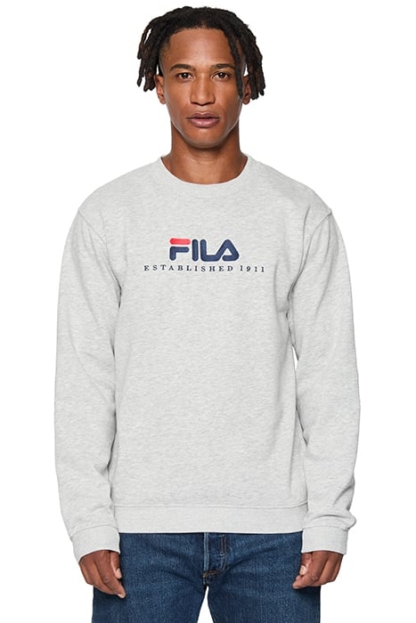 BOLLWILLER CREW SWEAT LIGHT GREY MELANGE 2