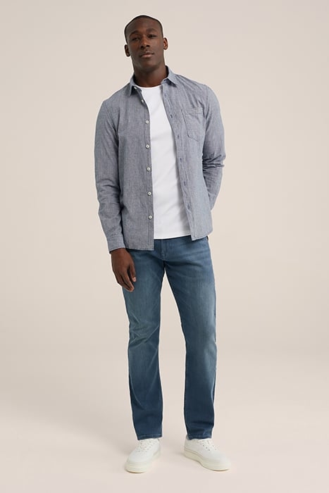 5-POCKET MID WAIST DARK BLUE 3