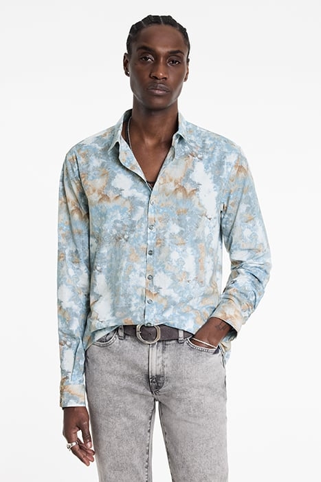 MULTI BUTTON SLIM FIT SHIRT BLUE MIST 1