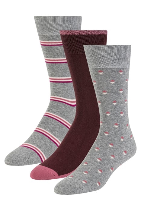 3PK MENS NON TERRY CREW MEDIUM GREY 5