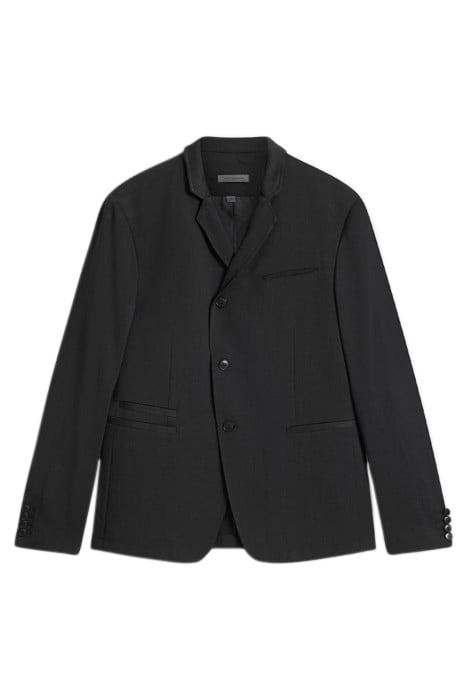 CUT AWAY NOTCH LAPEL JACKET BLACK 2