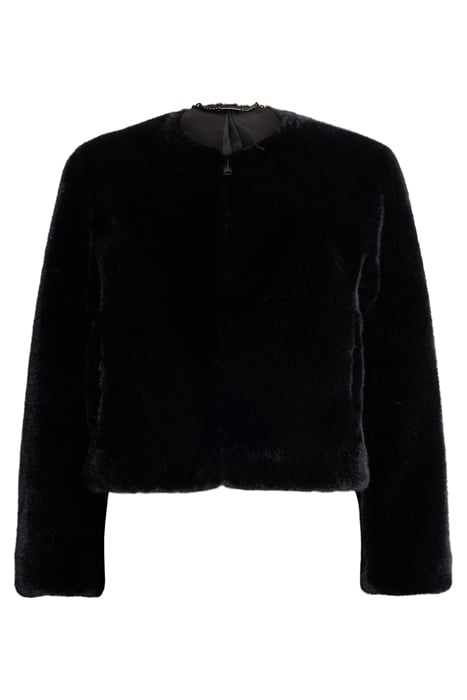 FLORENCE FUR COAT BLACK 4