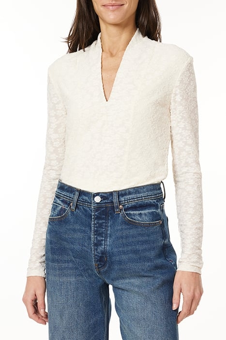 LS KNIT TOP IVORY FLORAL 1
