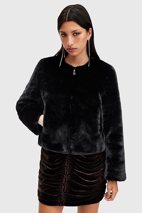 FLORENCE FUR COAT BLACK 6