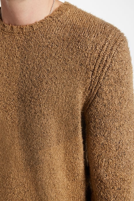 MAFRA EASY FIT CREWNECK WITH RIB KNIT DE CARAMEL 3