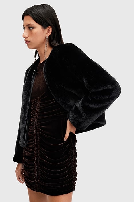 FLORENCE FUR COAT BLACK 8