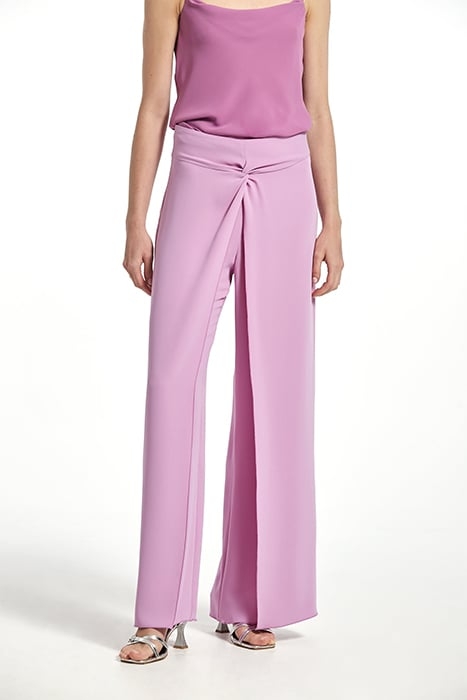 CREPE FABRIC KADIR TROUSERS VIOLET 1
