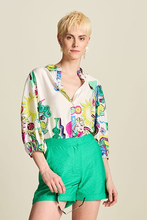 BLOUSE - SICILIAN LOVE MULTI COLOUR 1