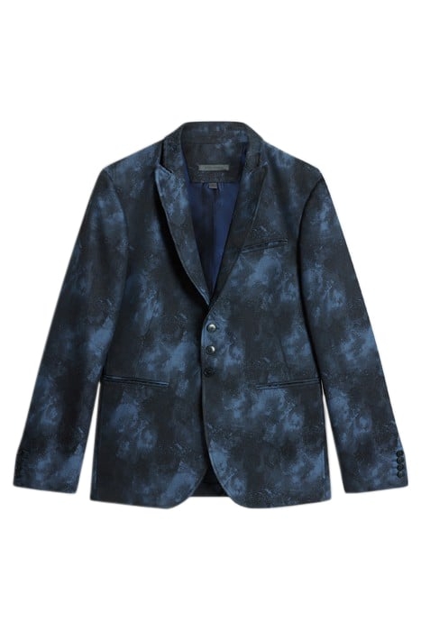 SLIM FIT CONVERTIBLE PEAK LAPEL BUTTON F BLUE STONE 2