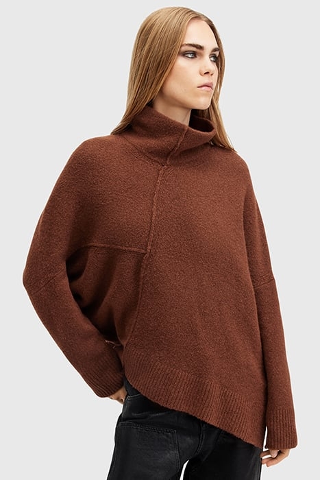 LOCK ROLL NECK COPPER BROWN 7