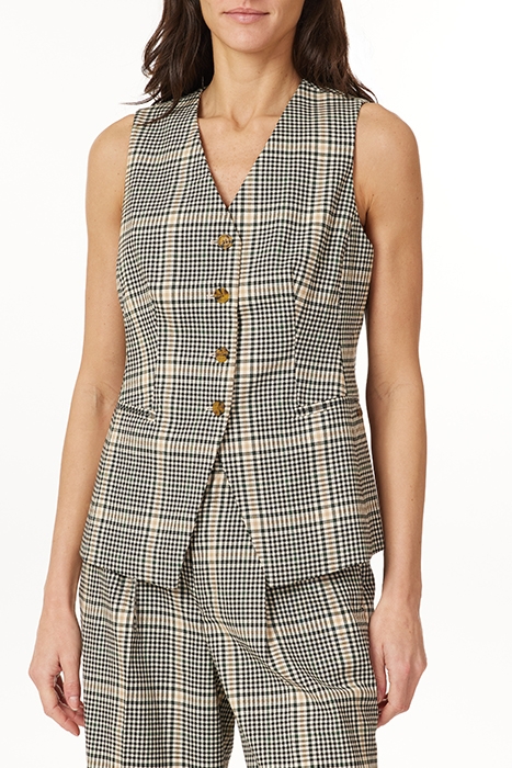 VEST MULTI PLAID 1