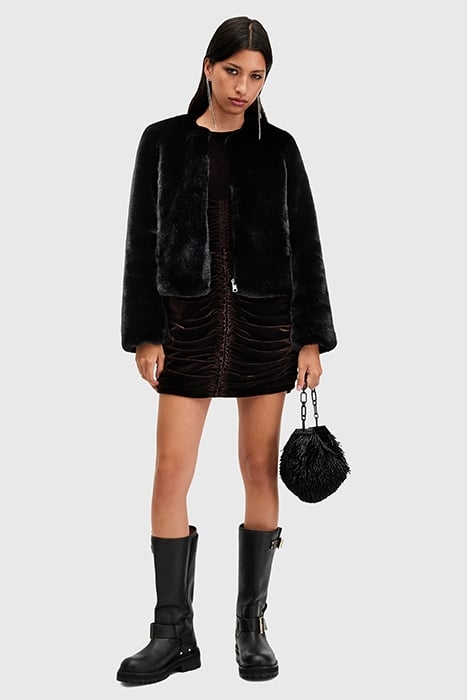 FLORENCE FUR COAT BLACK 5