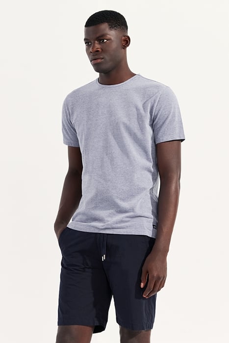 DEAN | PIQUÉ T-SHIRT NAVY WHITE MELANGE 1