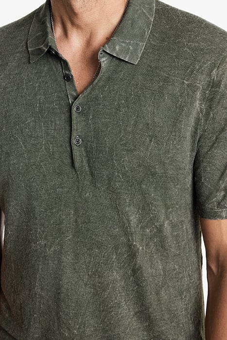 CHATHAM REGULAR FIT SS P OLO WITH PIGMEN EUCALYPTUS 3