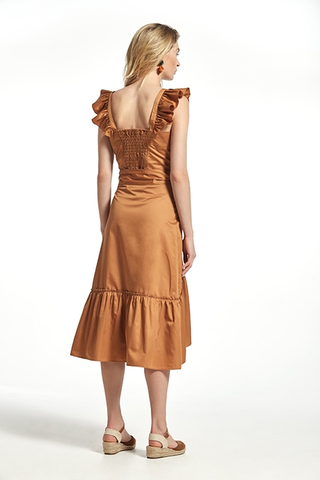 POPLIN GUINEA SKIRT CAMEL 2