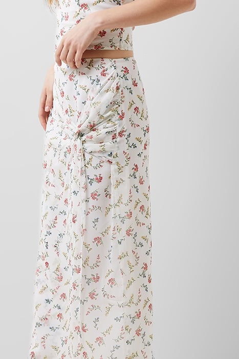 FLORIANA HALLIE CRINKLE SKIRT SZ18 SUMMER WHITE 3