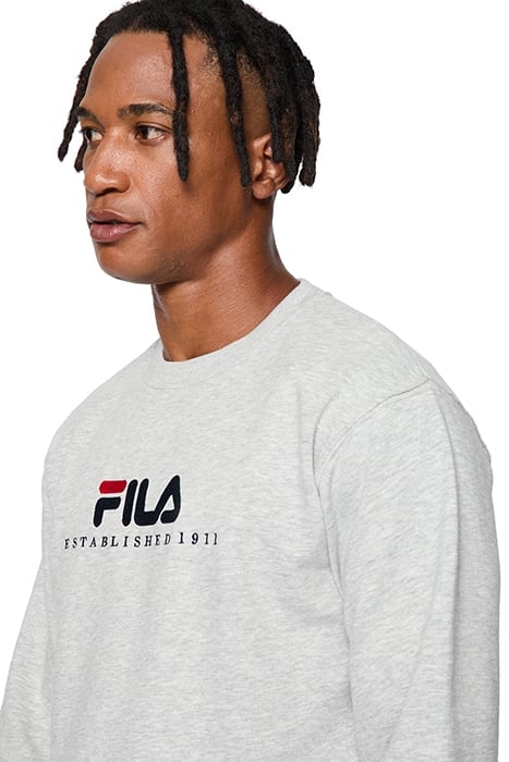 BOLLWILLER CREW SWEAT LIGHT GREY MELANGE 7