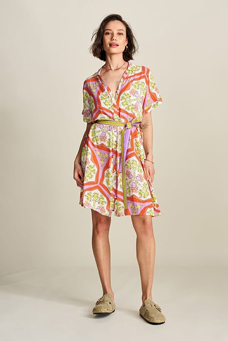 DRESS - MARRAKESH SUMMER ORANGE 1