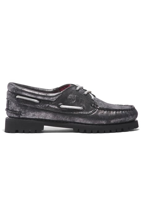 NOREEN BOAT SHOE BLACK METALLIC 1
